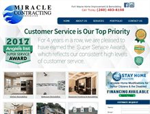 Tablet Screenshot of miraclecontracting.net